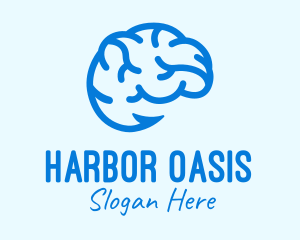 Blue Brain Hook logo design