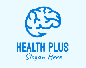 Blue Brain Hook logo design