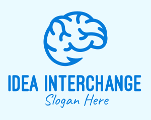 Blue Brain Hook logo design