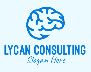 Blue Brain Hook logo design