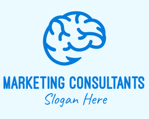 Blue Brain Hook logo design