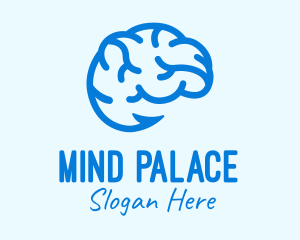 Blue Brain Hook logo design