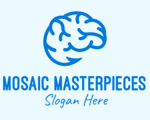 Blue Brain Hook logo design