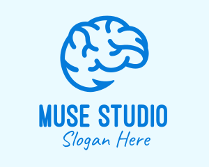 Blue Brain Hook logo design