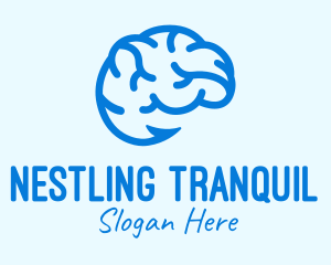 Blue Brain Hook logo design