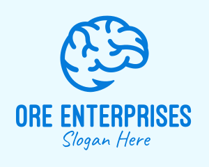 Blue Brain Hook logo design