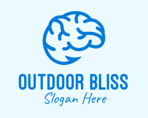 Blue Brain Hook logo design