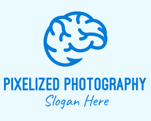 Blue Brain Hook logo design