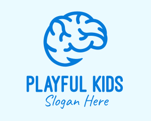 Blue Brain Hook logo design