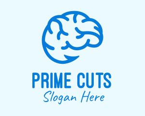 Blue Brain Hook logo design