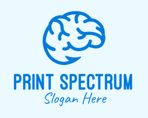 Blue Brain Hook logo design