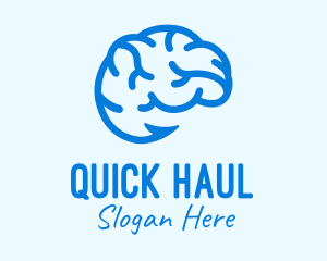 Blue Brain Hook logo design