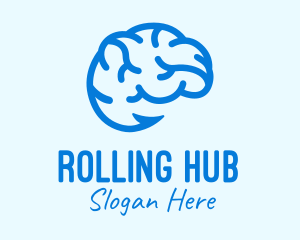 Blue Brain Hook logo design