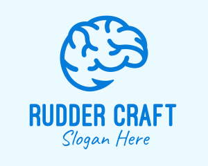 Blue Brain Hook logo design