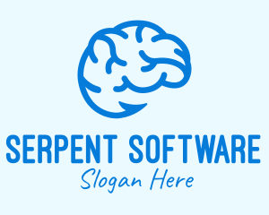 Blue Brain Hook logo design