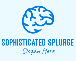 Blue Brain Hook logo design