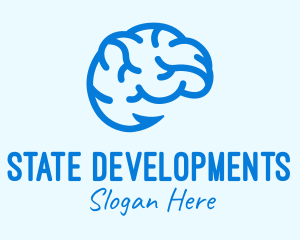 Blue Brain Hook logo design