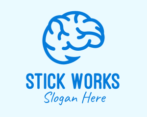 Blue Brain Hook logo design