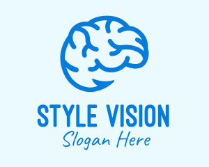 Blue Brain Hook logo design