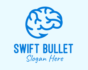 Blue Brain Hook logo design