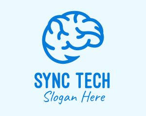 Blue Brain Hook logo design