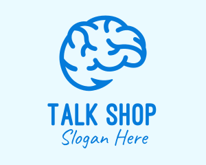 Blue Brain Hook logo design