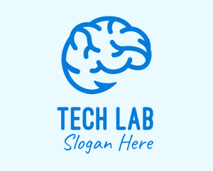 Blue Brain Hook logo design