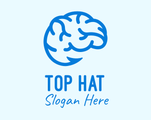 Blue Brain Hook logo design