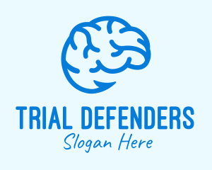 Blue Brain Hook logo design