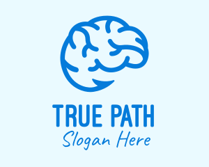 Blue Brain Hook logo design