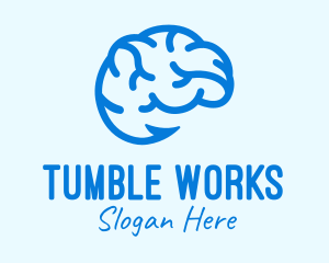 Blue Brain Hook logo design