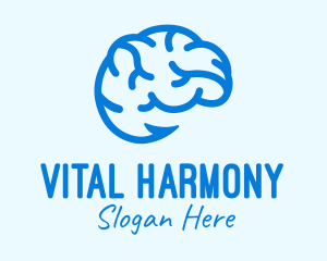 Blue Brain Hook logo design