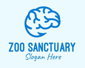 Blue Brain Hook logo design