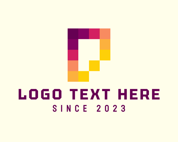 Pixelate logo example 2