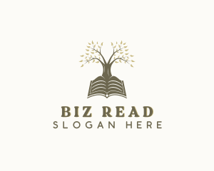 Tree Book Learning logo design