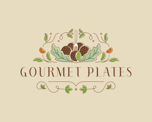 Falafel Restaurant Gourmet logo design