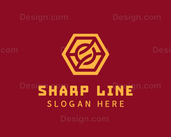 Abstract Hexagon Knot Logo