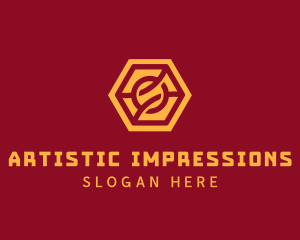 Abstract Hexagon Knot logo