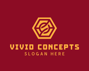 Abstract Hexagon Knot logo