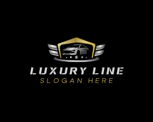 Luxury Sedan Car logo design