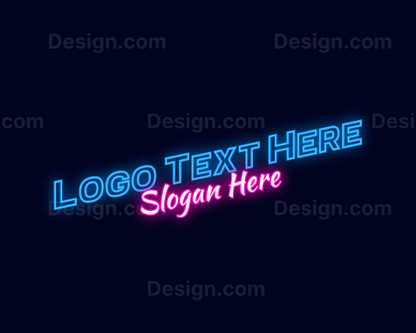 Modern Neon Light Logo