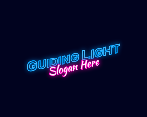 Modern Neon Light logo design