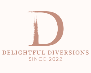 Brown Letter D logo design