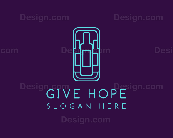 Liquor Wine Bottle Logo