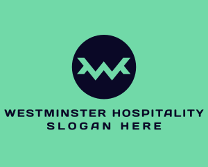 Zigzag Letter W  logo design