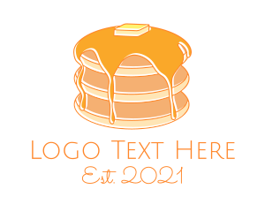 Minimalist - Doodle Pancake House logo design