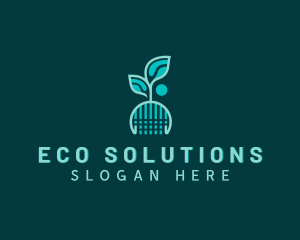 Environmental Leaf Biotechnology logo design