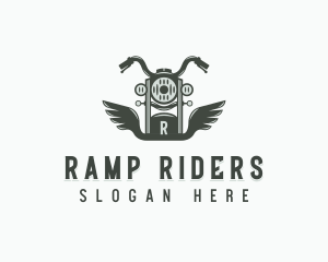 Motorcycle Rider Vehicle logo design