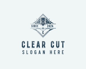 CNC Laser Manufacturing logo design