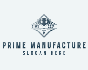 CNC Laser Manufacturing logo design